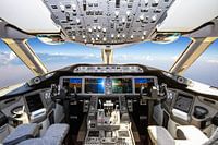 Boeing 787 Cockpit gedurende de vlucht - 1