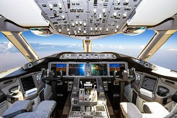 Boeing 787 Cockpit während des Fluges - 1 von Jeffrey Schaefer