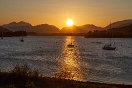 Sonnenuntergang in Glencoe von Desiree van Oeffelt