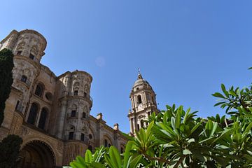 De kathedraal van Malaga in de zomer van Claude Laprise