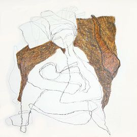 mother with baby on arm by Sofie