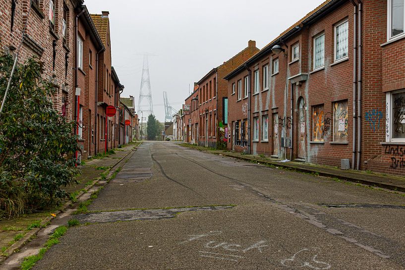 Ville fantôme de Doel (Anvers) : rues abandonnées par Martijn