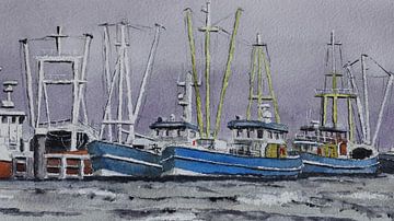 Lauwersoog fishing harbour