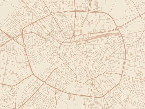 Carte de Eindhoven au style Terracotta