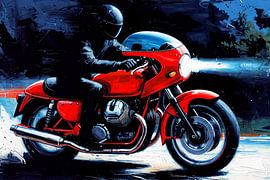 Riding through the night on a motorbike III by DeVerviersBelgium