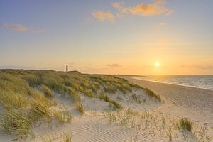 Sylt Coucher de soleil sur le coude sur Michael Valjak