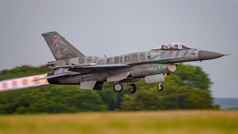 F-16 demo team of the Polish Air Force. by Jaap van den Berg