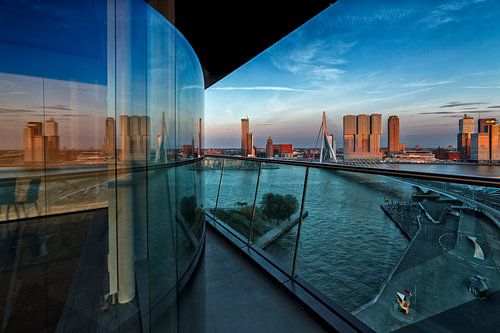 Weerspiegeling van Rotterdam