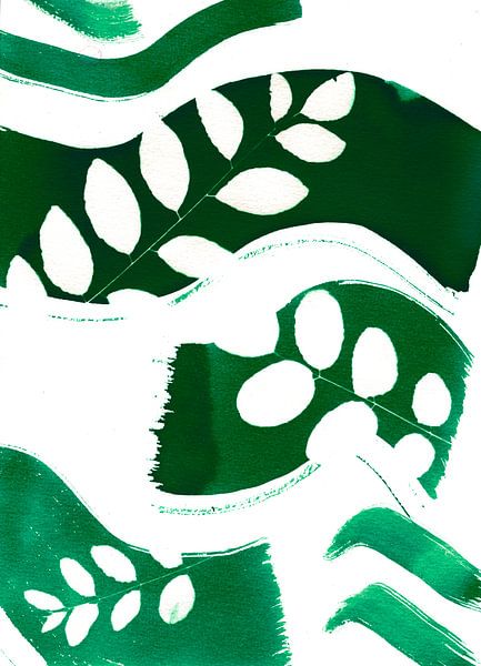 Green Waves and Leaves by Lies Praet