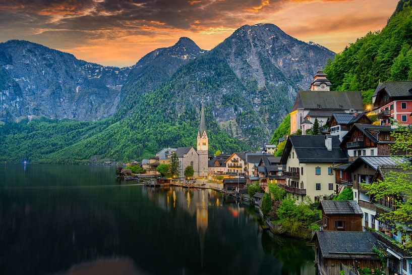 Vue de Hallstatt en Autriche par Andreas Völkel