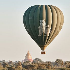 Hot air balloon over Bagan by Marianne Kiefer PHOTOGRAPHY