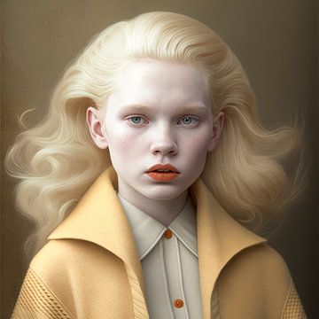Fine art portret uit het project: "Albino" van Carla Van Iersel
