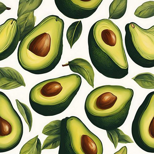Avocado Abstract Schilderij