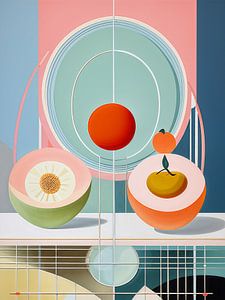 Apfel und Orange