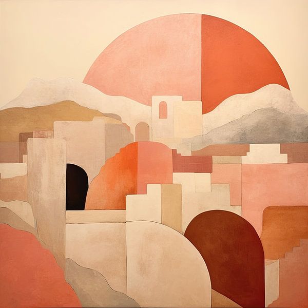 Coucher de soleil par Peinture Abstraite