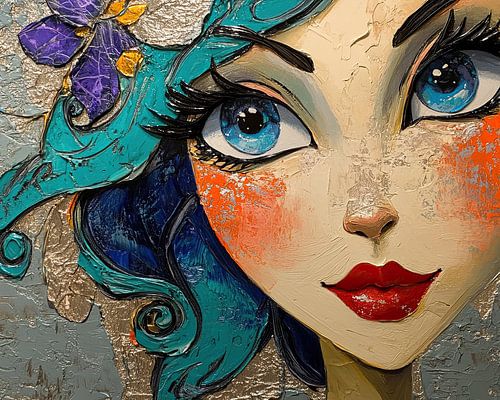 Femme aux yeux bleus | Yeux bleus