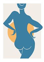 Blauwe vrouw
