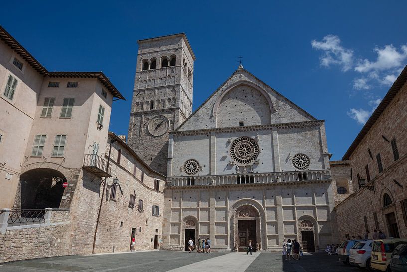 Cathédrale de San Rufino à Assise, Italie par Joost Adriaanse
