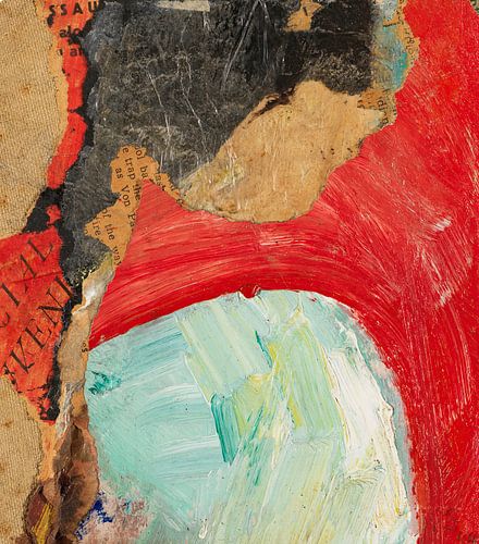 Kurt Schwitters - Untitled (VENI). Merz drawing (1944)