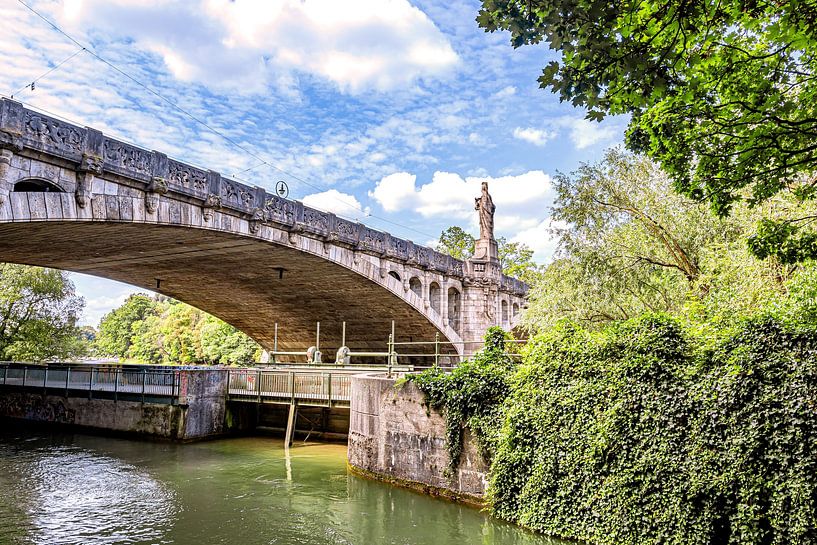 Beieren : Langs de Isar in München van Photoart-Naegele