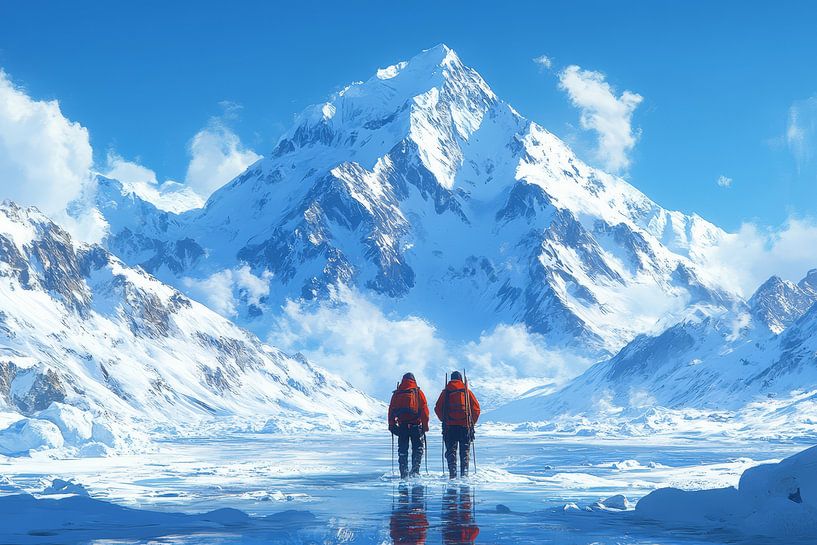 polar expedition north or south pole by Egon Zitter