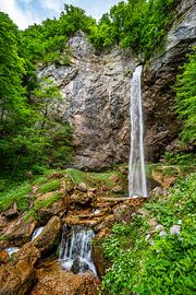 A view of the Wildenstein waterfall in the municipality of Gallizien by Andreas Völkel