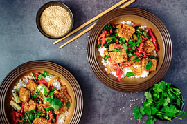 Stir-Fried Tofu with Vegetables by Sidney van den Boogaard