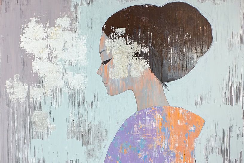 Portrait de femme | Silent City Soul par Art Merveilleux