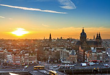 Amsterdam sunset by Dennis van de Water