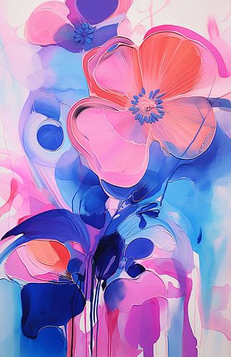 danse florale abstraite