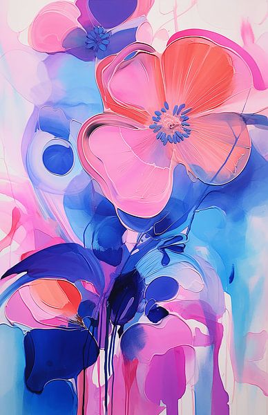 abstracte bloemendans van Liv ter Riet