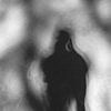 Silhouet van een portret in zwart-wit van Imaginative