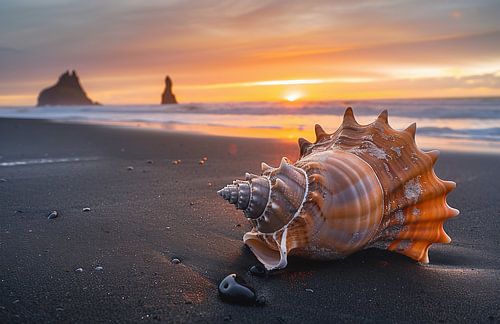 Schelp in een zee van licht