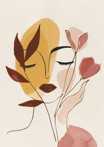 Modern illustration in Bohemian style