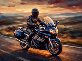 Yamaha FJR1300: op weg naar het gouden uur