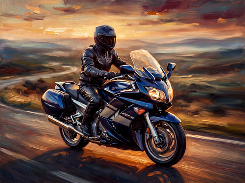 Yamaha FJR1300 : à l'heure dorée