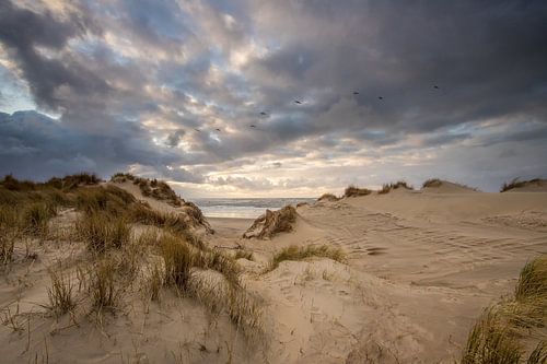 Stormwolken boven de duinen van Zeeland!