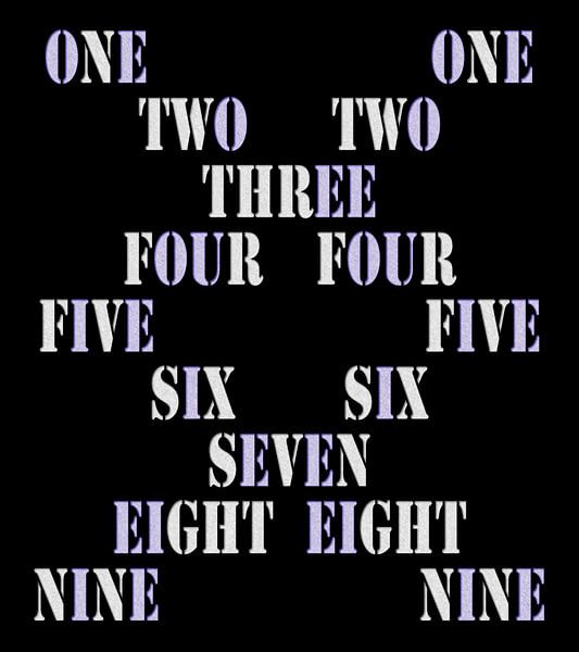 Symmetry with number words by Leopold Brix