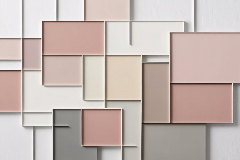 Abstrakte geometrische Wanddekoration von Imperial Art House