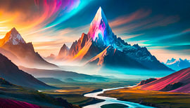 Landschap met bergen