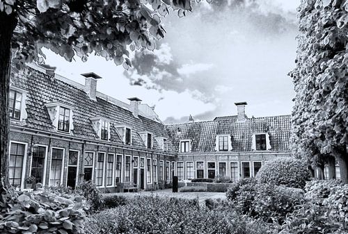 Het hofje Pepergasthuis in Groningen