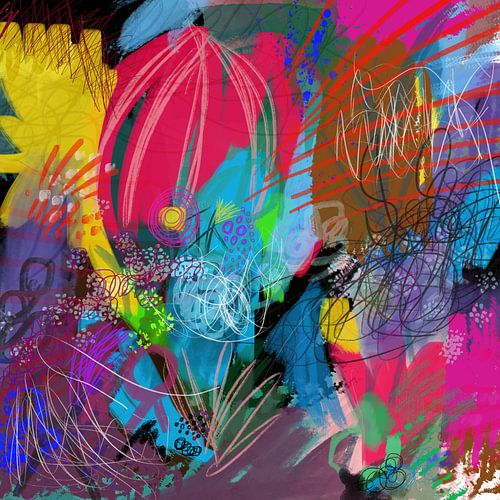 Rainbow flower filler