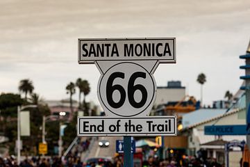 Route 66 End of Trail Santa Monica van Keesnan Dogger Fotografie