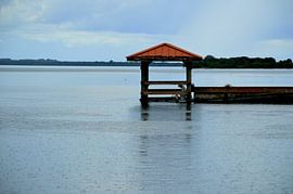 Onder een dak tijdens het vissen van Frank's Awesome Travels