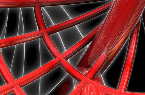 3D render illustratie van een wiel fractal fantasie