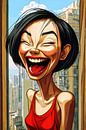 Laughing woman by Frank Heinz thumbnail