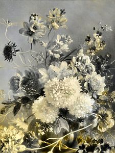 Blumen Stilleben im Mondlicht