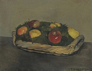 Félix Vallotton - Korb mit roten und gelben Äpfeln