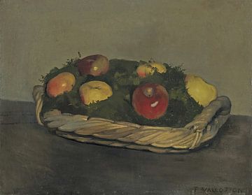 Félix Vallotton - Mand met rode en gele appels van Peter Balan