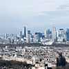 Iconisch uitzicht op La Défense vanaf de Eiffeltoren van Ingrid de Vos - Boom